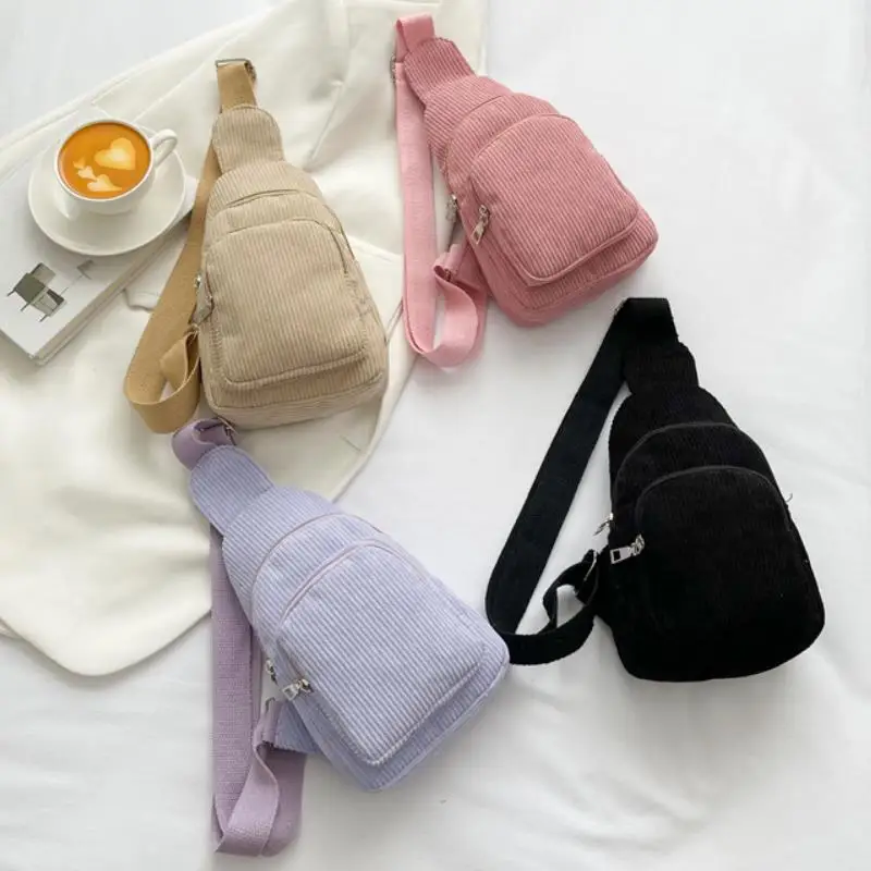 Женская новинка 2024 вельветовая сумка через плечо в консервативном стиле