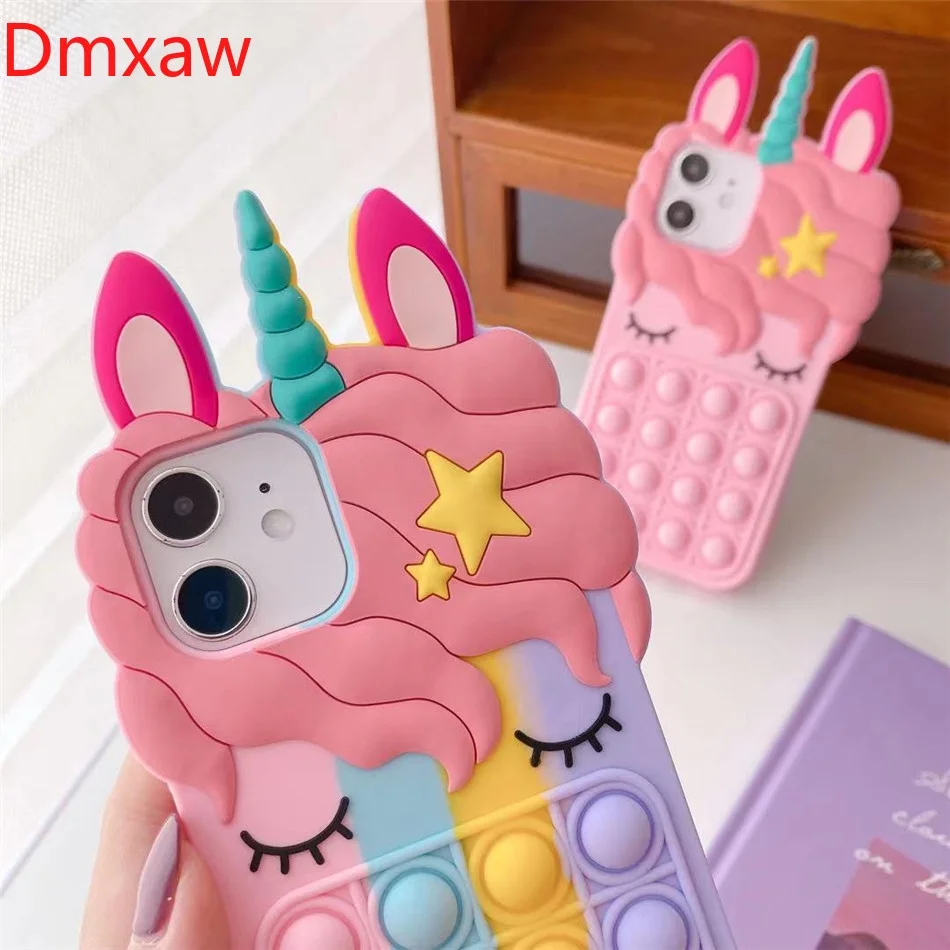 Силиконовый чехол с единорогом для Samsung Galaxy A21S A32 A71 A11 A01 S8 A10S S22 |