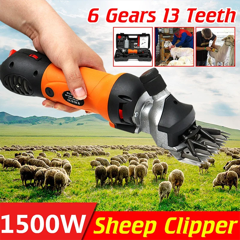 

1500W Adjustable Heavy Duty Electric Shearing Clipper for Shaving Fur Wool in Sheep, Goats, Cattle, and Other Farm Livestock Pet