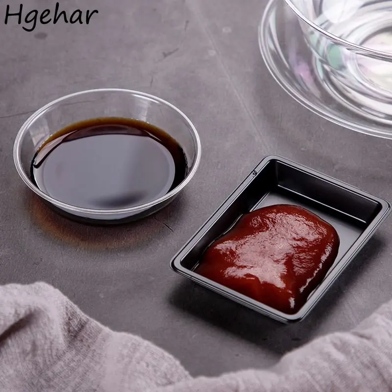 

100 шт. одноразовых планшетов, кухонные тарелки для соусов, портативная Мини Посуда, приправа, уксус, соевая специя, мини-блюдо