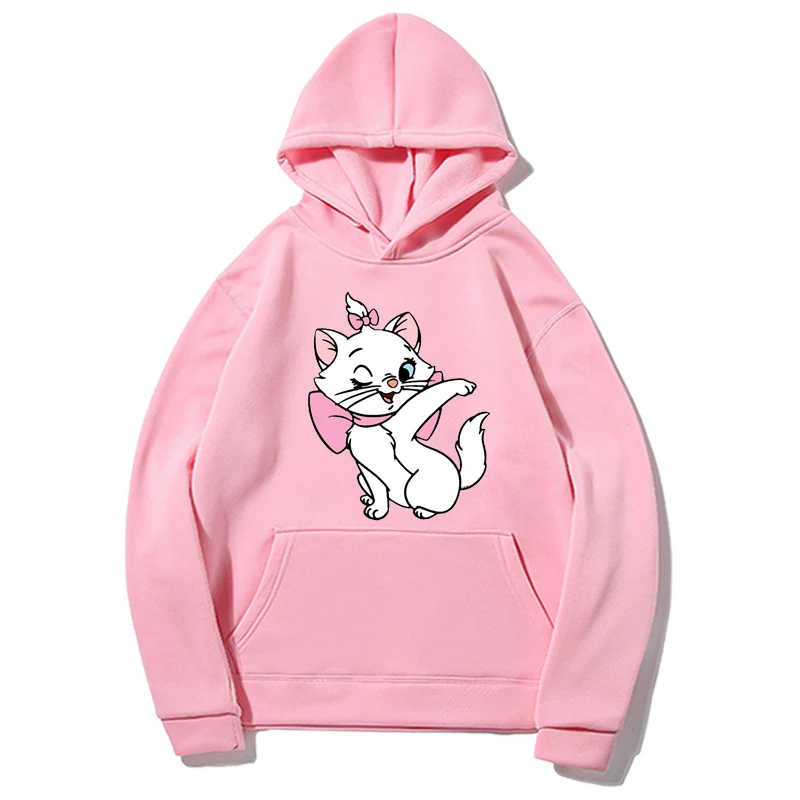 

Disney The Aristocats Streetwear Catoon Harajuku Casual Hoodies Cute Fashion Clothes Top Pullover Loose Spring Autumn Coat Print