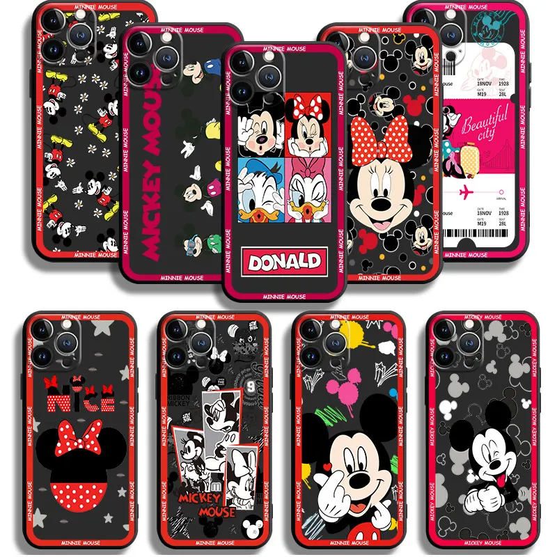 

TPU Cartoon Mickey Mouse Phone Cases For Apple iPhone 11 12 14 Pro Max 13 7 Plus 8 XR XS X Mini 6S 6 5 12mini 13mini
