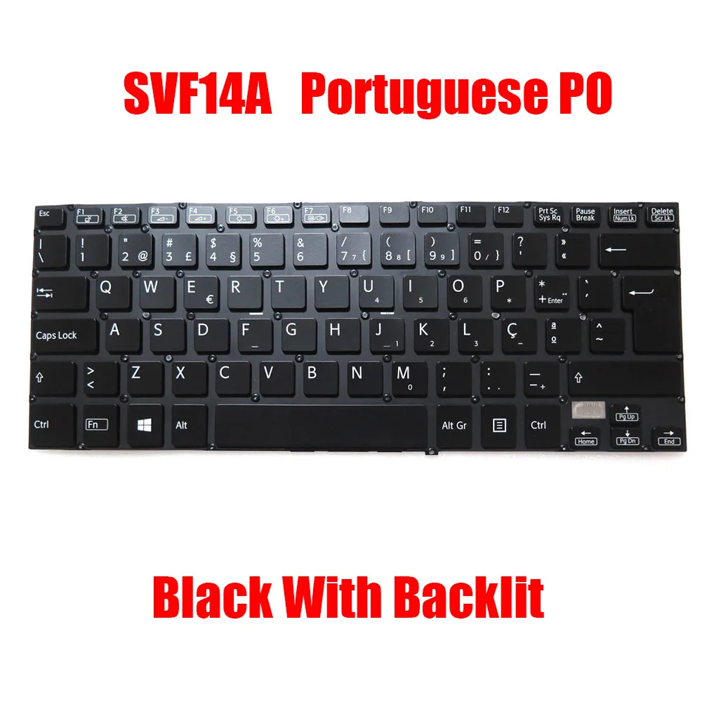 

Portuguese PO Laptop Keyboard For SONY SVF14A 149238391PT 149237791PT 9Z.NABSQ.006 9Z.NABBQ.006 149238691PT V141106CK1PO