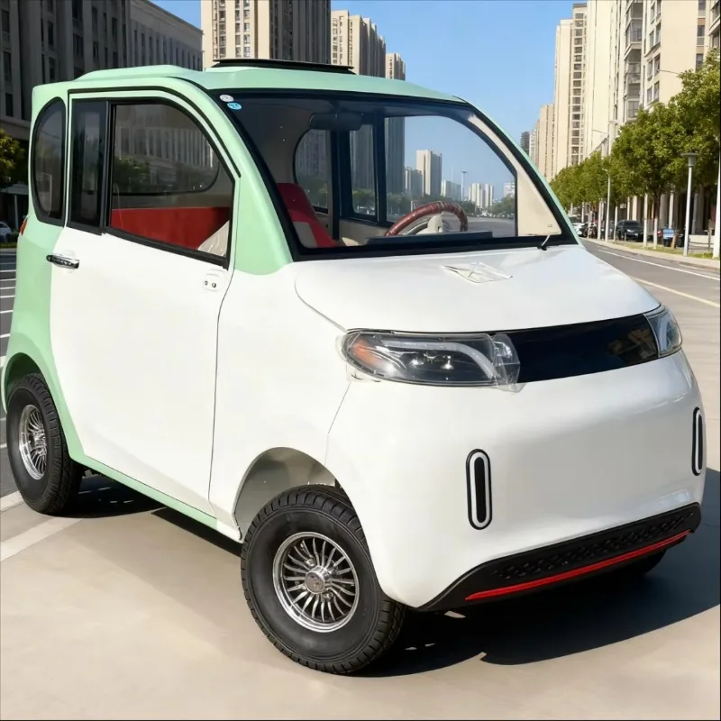 Фото Электрический четырехколесный автомобиль SXLL с полностью закрытой кабиной, для взрослых, низкоскоростной, для поездок на работу, простой и стильный, новый энергетический автомобиль с батареей 70-90 кВт·ч. №3
