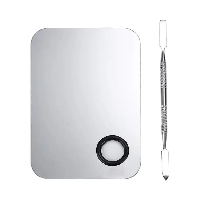 Акриловая палитра набор из нержавеющей стали для дизайна ногтей пластина