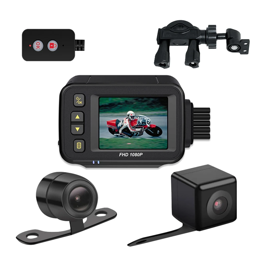 

Full Body Waterproof Motorcycle Camera Recorder P6Fl Wifi Dual 1080P Full Hd Motorcycle Dvr Dash Cam Black Gps Box
