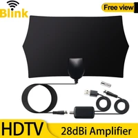 indoor digital tv antenna 28dbi dvb t2 atsc 4k 1080p signal amplifier hdtv antenna uhf vhf satellite booster for free hd channel