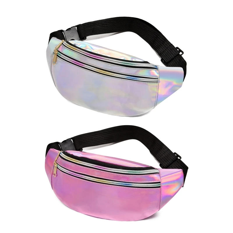 

Bum Bag Fashion Waterproof Belt Bag Compartments with Zipper & Adjustable Strap