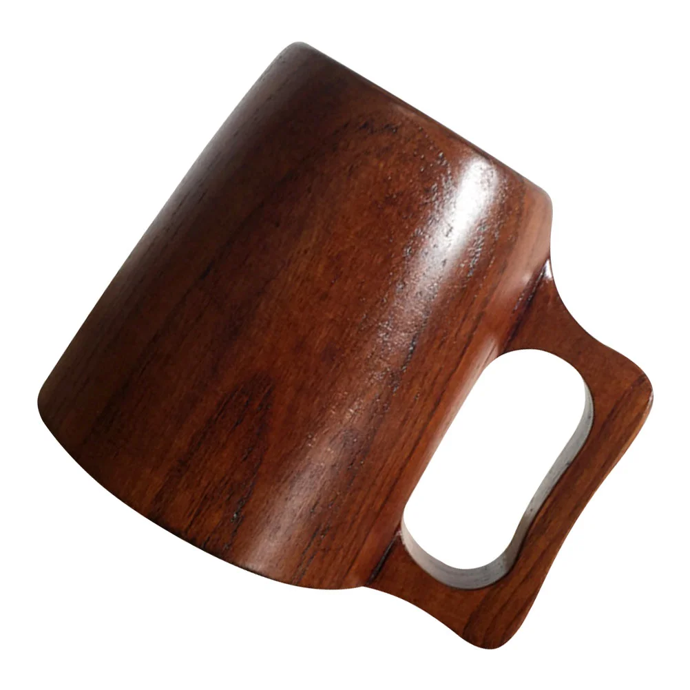 

Wooden Cup Travel Mug Mens Coffee Espresso Cups Water Tea Vintage Beer Tumbler