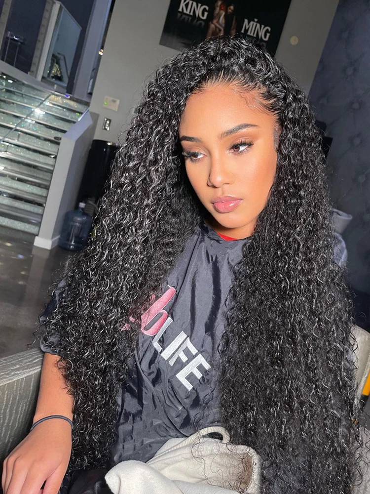 Deep Wave Frontal Wig 13x6 Hd Lace 360 Curly Human Hair Wigs For Black Women Closure Brazilian 13x4 Water Wave Lace Front Wig