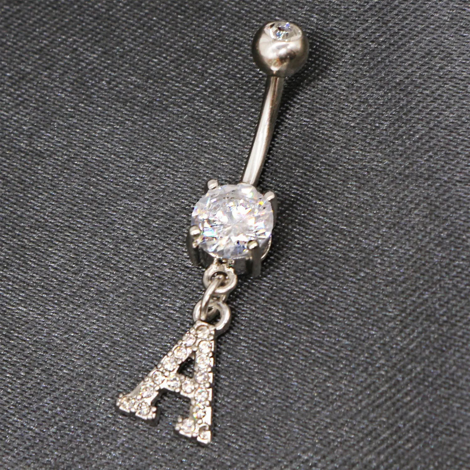 A B N Первичная буква пупка штанга для ногтей свисающая фотография женщин мужчин