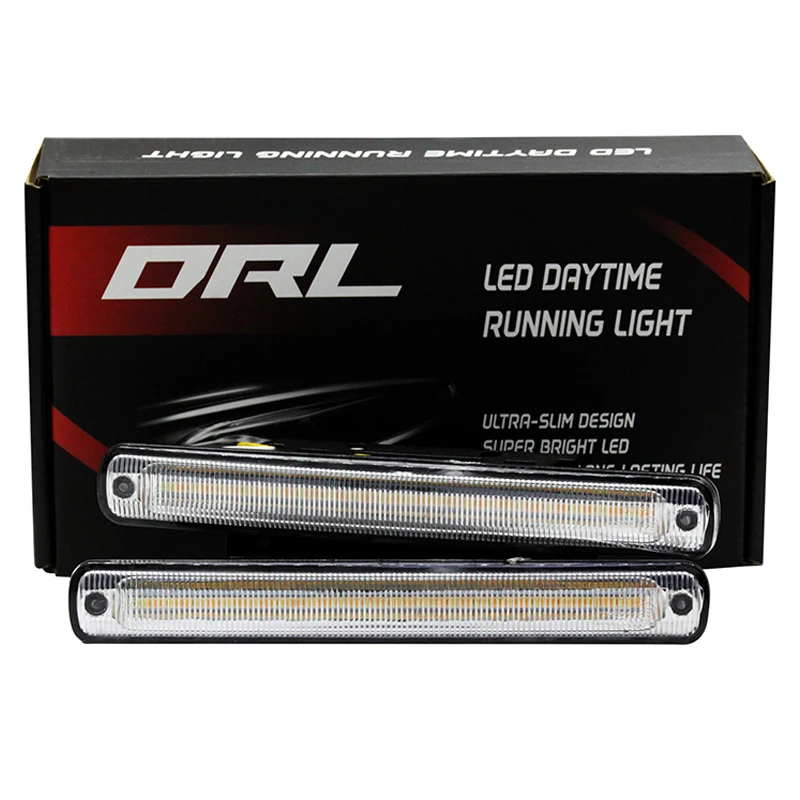 

Комплект Из 2 Светодиодных Дневных Ходовых Огней COB (DRL) Для Автомобиля С Функцией Плавного Поворота И Затемнения