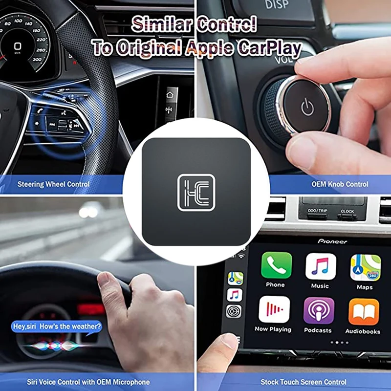 

Wireless Carplay Car Adapter For Benz//Volkswagen/Buick Car Huawei Hicar To Carplay Ai Box Multimedia Player Box