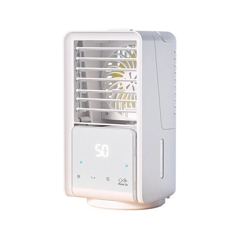 

Portable Air Conditioner Fan 3 Speeds Mini Air Cooler White With 700Ml Water Tank