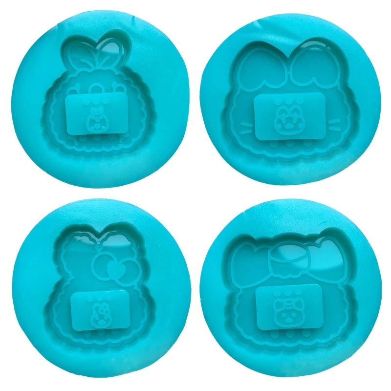 

Shiny Glossy Silicone Decoration Molds Rabbit Chicken Keychain Mold DIY Pendant Jewelry Epoxy Resin Crafting Molds