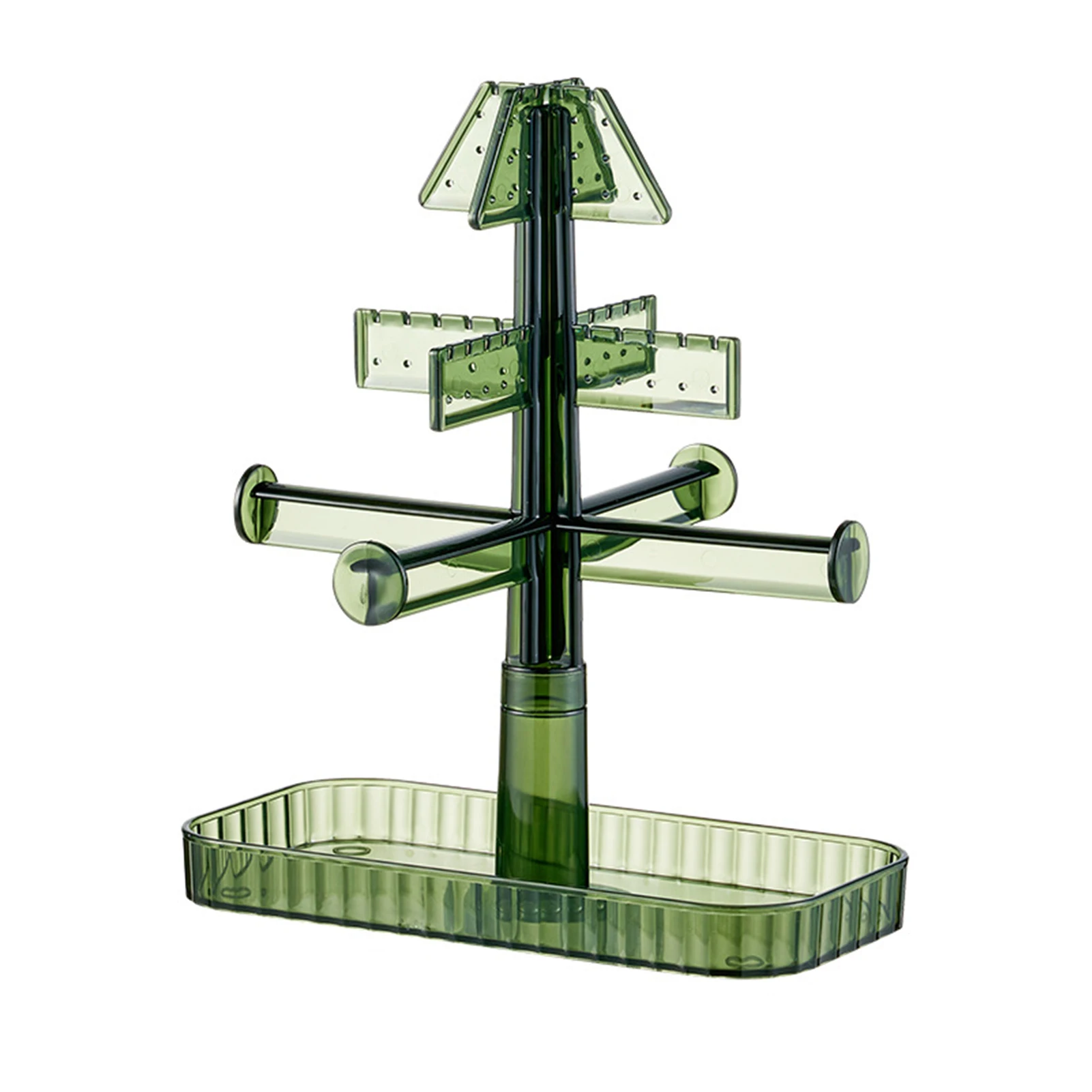 

Органайзер для ювелирных изделий, вращающийся на 360 градусов акриловый держатель для ювелирных изделий, 4-5 ярусов, органайзер для сережек с ...