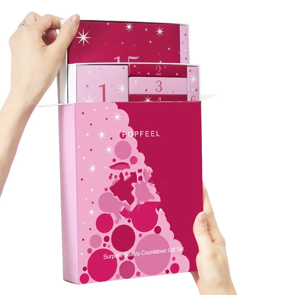 Адвент-календарь для макияжа на 2024 красоты год 24 в индивидуальной упаковке и