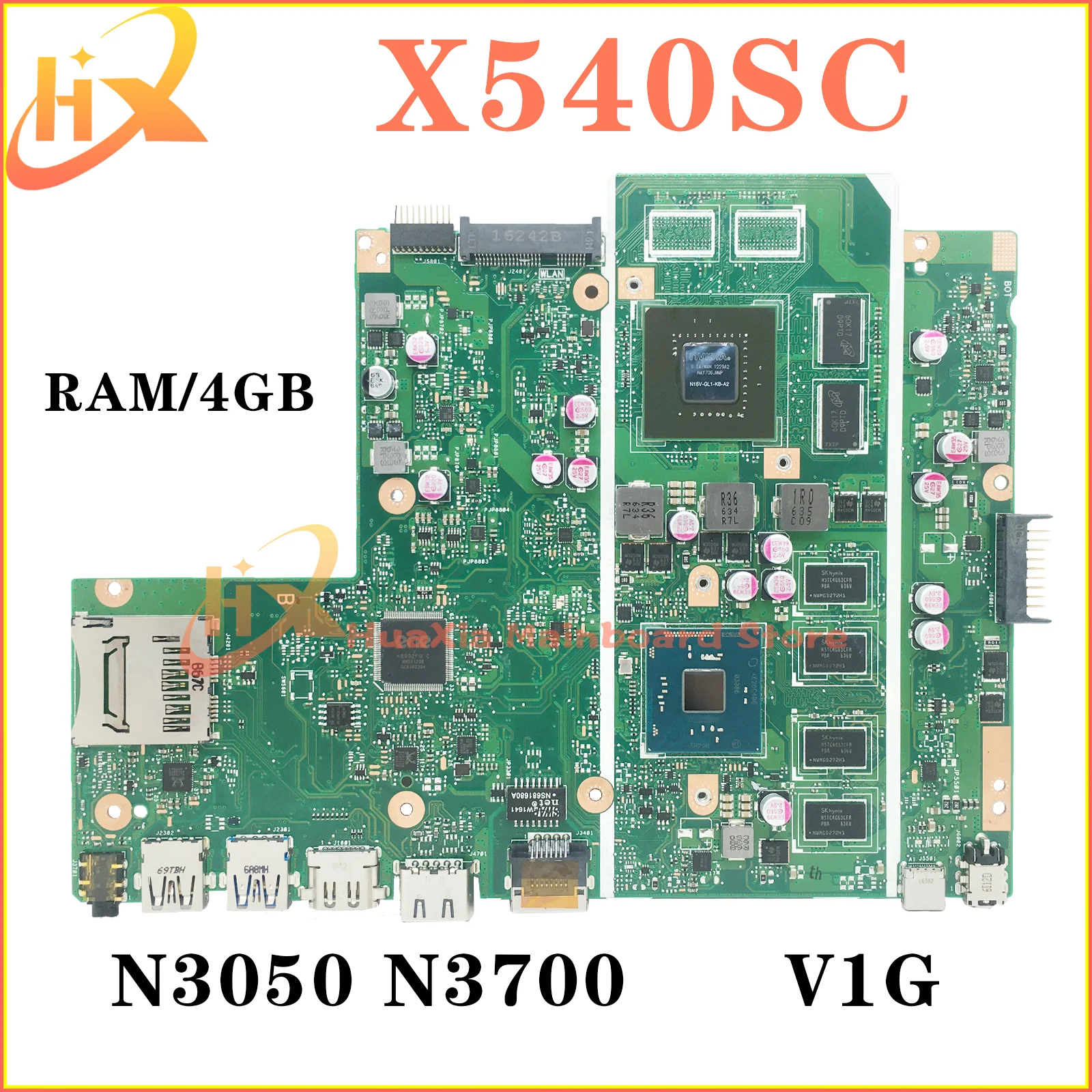 Материнская плата для ноутбука X540S Φ X540SC A540SC D540SC R540SC F540SC N3050 N3700 Материнская плата ASUS