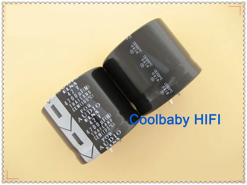 

2PCS ELNA FOR AUDIO LAW 4700UF 42V 35*30mm 105°C Audio electrolytic Capacitors