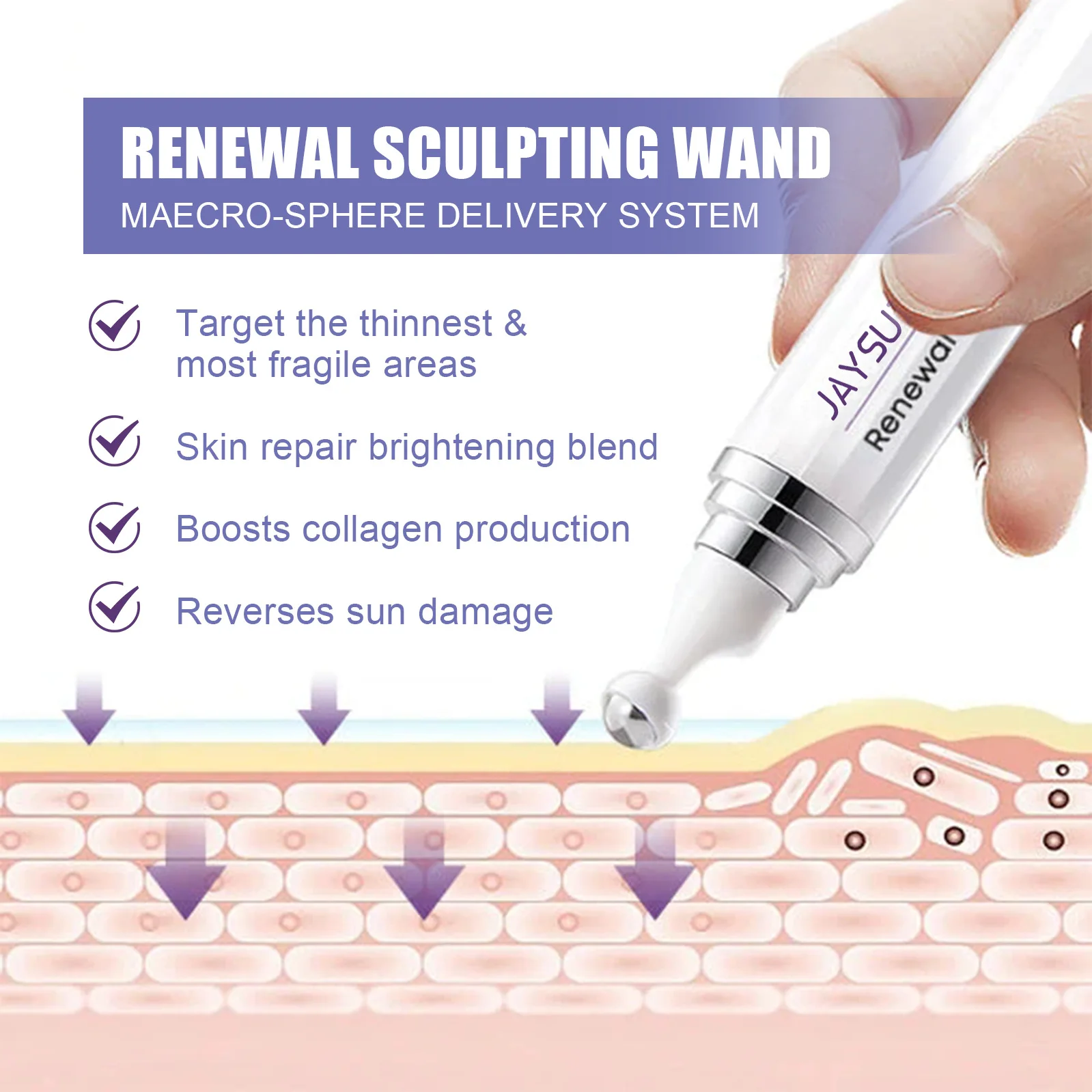 Крем роликовый укрепляющий для лица увлажняющий корейский уход за лицом линий