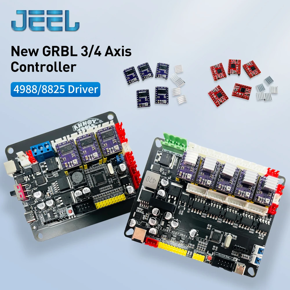 GRBL1.1 USB Port  3 Axis 4 axis Control Board  8825 Driver CNC Engraving Machine Mute CNC controller Upgrade GRBL