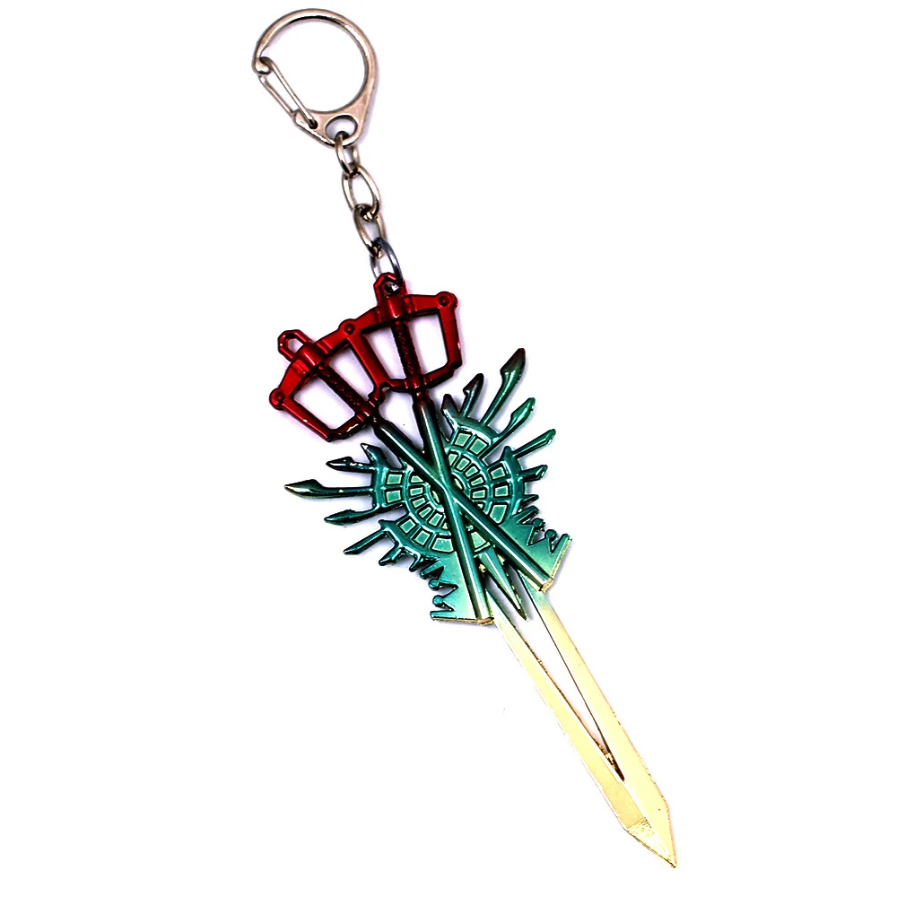 Kingdom Hearts красочный брелок для ключей Соры мужчин и женщин модель оружия в стиле