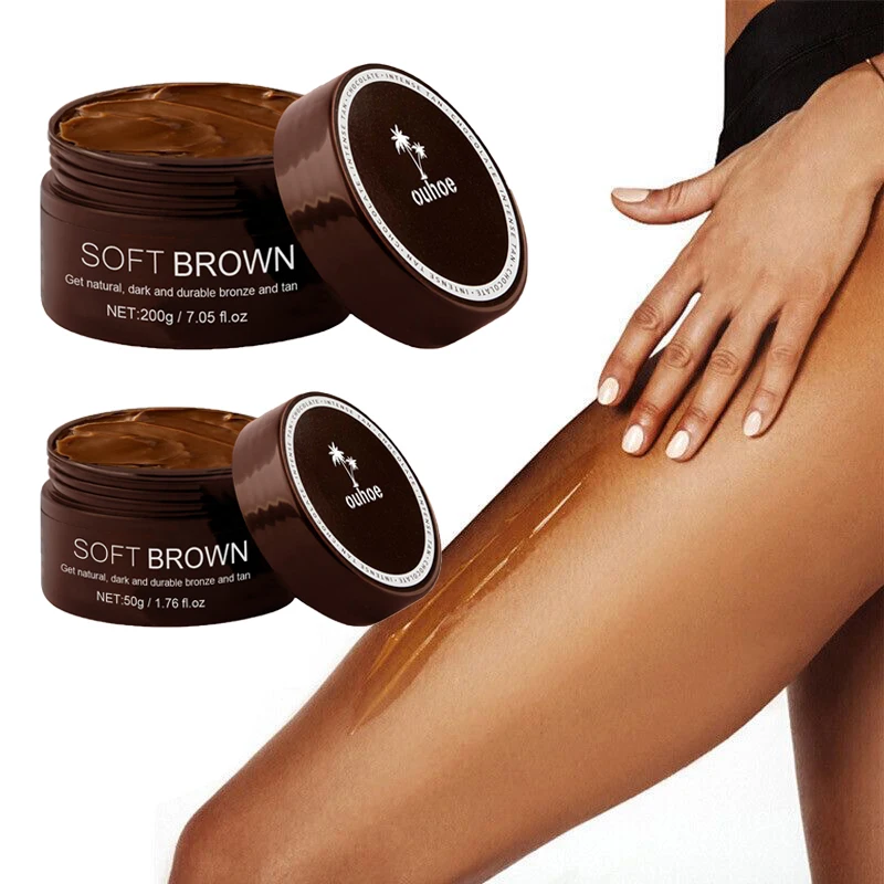 

50g/200g Efficient Natural Tanning Cream Lasting Body Bronzing Promoter Tan Skin Tanning Booster Sexy Glossy Bronzing Agent
