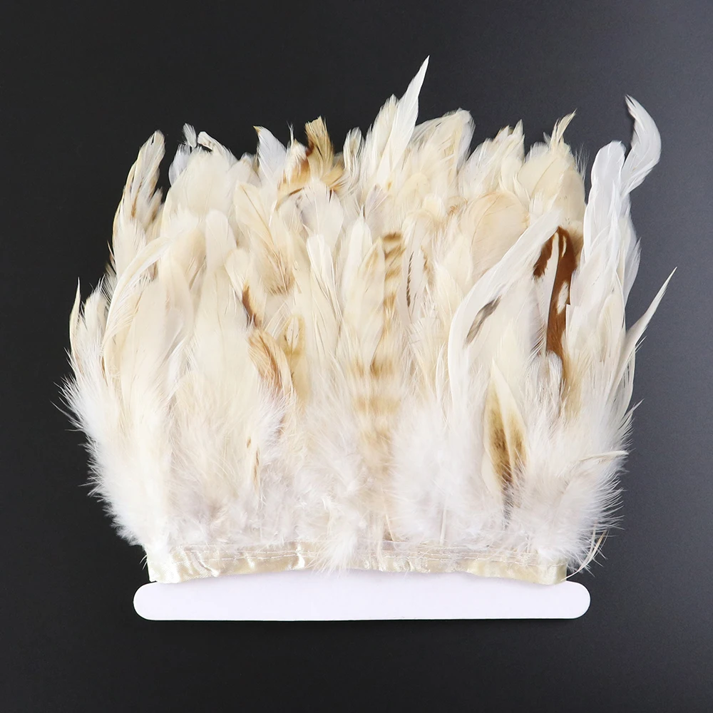 

1 Meter /Lot Natural Pheasant Rooster Feathers Trim Fringe for Party Dress Clothes Sewing Decoration Crafts Plume 4-6 Inches