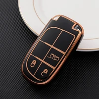 new fashion tpu car key case for jeep grand cherokee compass renegade for dodge ram 1500 challenger durango 3 button key cover
