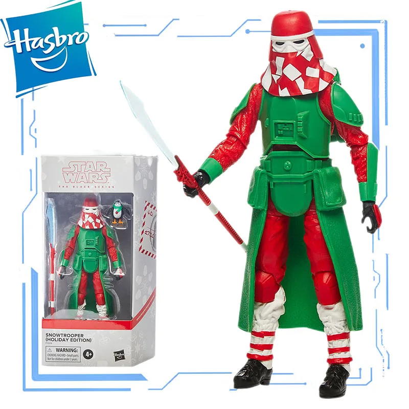 

Hasbro Genuine Star Wars Black Box Stormtrooper Christmas Day Dress Limited Edition 6inch Character Model Toy Boy Halloween Gift