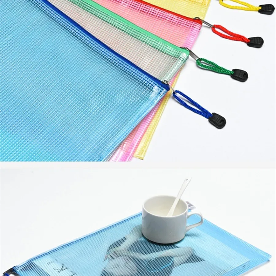 Водонепроницаемая сумка на молнии 5 шт./лот прозрачная папка из ПВХ A4 карманы для