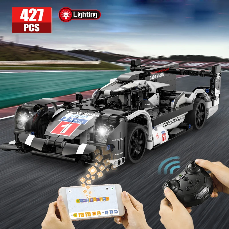 

427 шт., Детский конструктор «гоночный автомобиль»