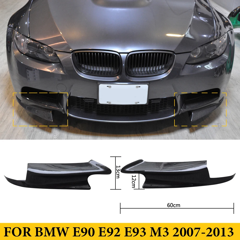 Для BMW E92 E90 E93 M3 3 серии 2007-2013 углеродное волокно передний бампер разветвители Carnards автоматическая настройка Для BMW E92 E90 E93 M3 3 серии 2007-2013 углеродное волокно передний бампер разветвители Carnards автоматическая настройка