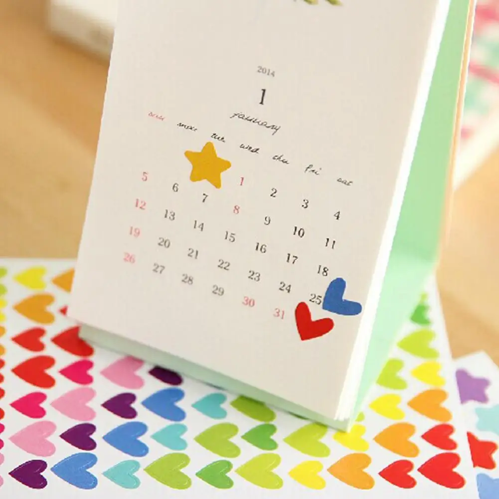 

Декоративная прозрачная печать, цветок, звезда, любовь, сердце, круглая форма, самодельная наклейка для журнала