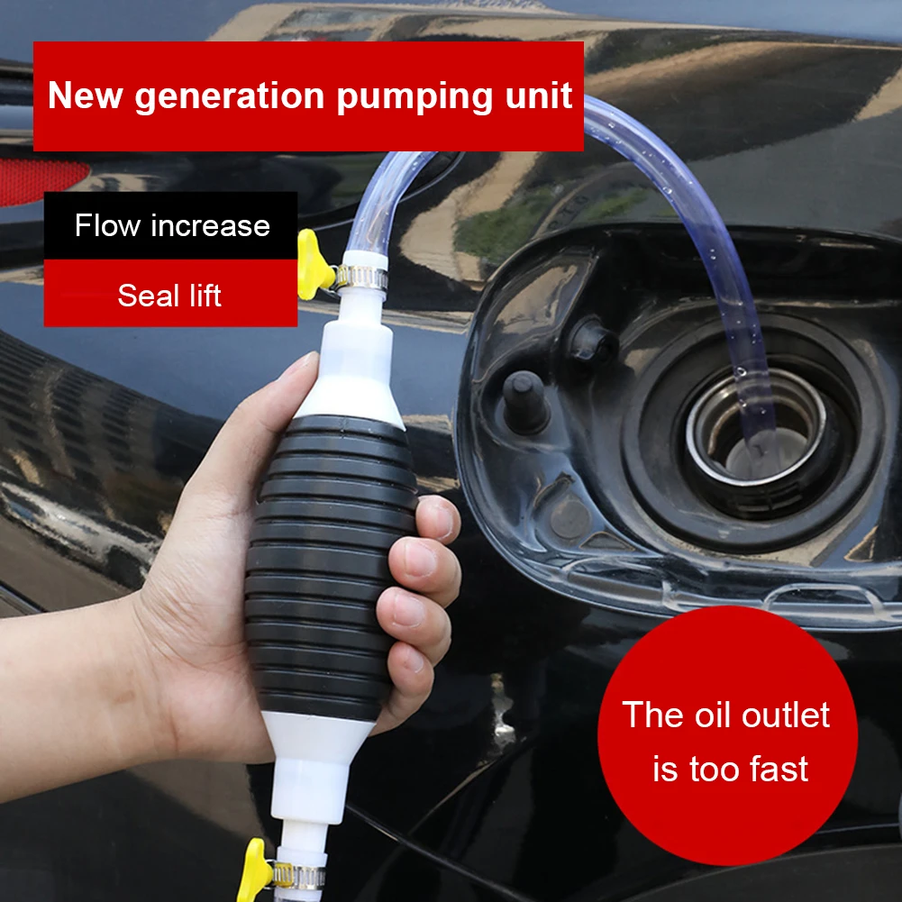 

Manual Car Fuel Sucker Pump Universal Fuel Petrol Oil Water Tansfer Tube Hose Set Tool Accessories for Car Motorcycle Boat