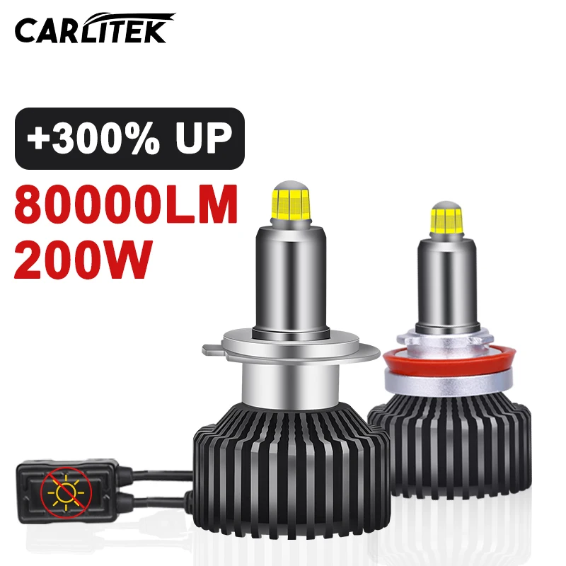 

360 H7 Turbo CSP Headlight Canbus 3000K 4300K 6000K H8 H9 H11 9005 9006 HB3 HB4 9012 Lamps D1S D2S D3S D4S D5S LED Bulbs 80000LM