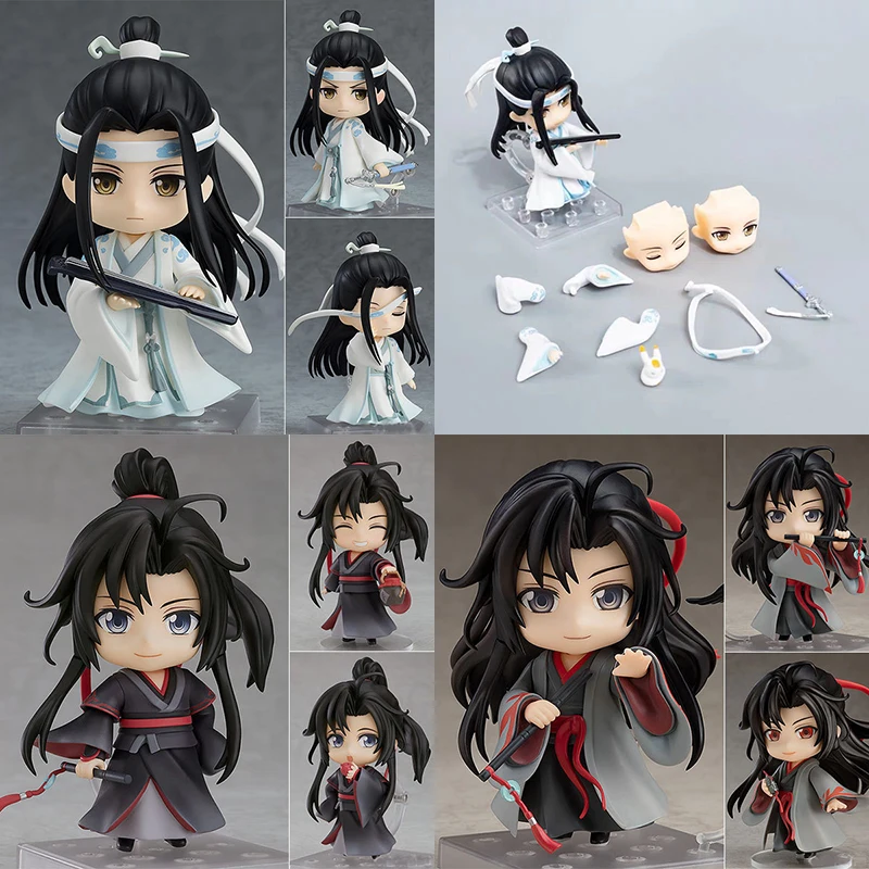 

NEW Mo Dao Zu Shi Anime Wei Wuxian Lan WangJi Yi Ling Lao Zu Kawaii Figure Toys PVC Action Figure Q Ver. Collectible Model Doll