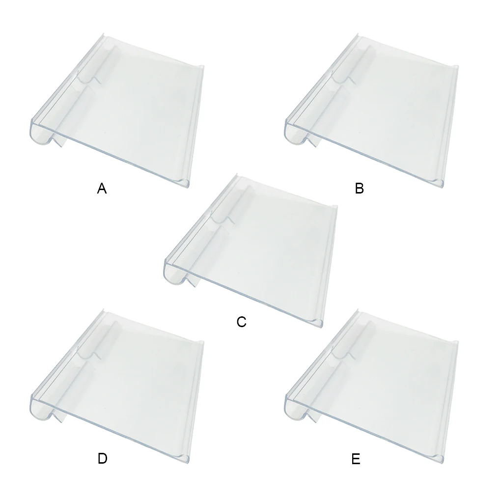 

100 пакетов, стойка для бирки, прозрачные держатели для витрин, розничные карточки, товары для супермаркетов 100, 42 мм, полностью прозрачные