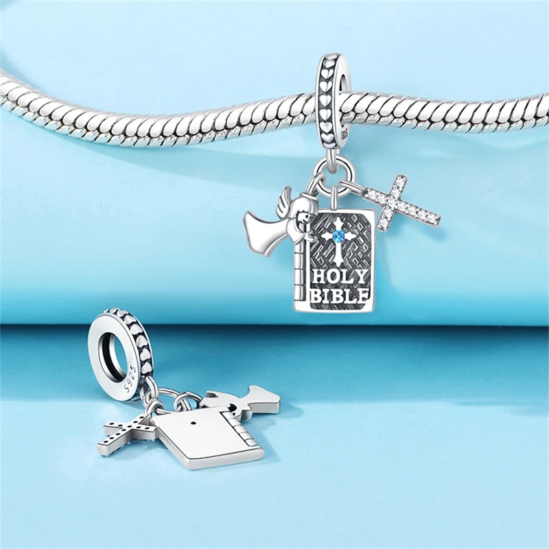 Женский кулон из серебра 925 пробы с распятием