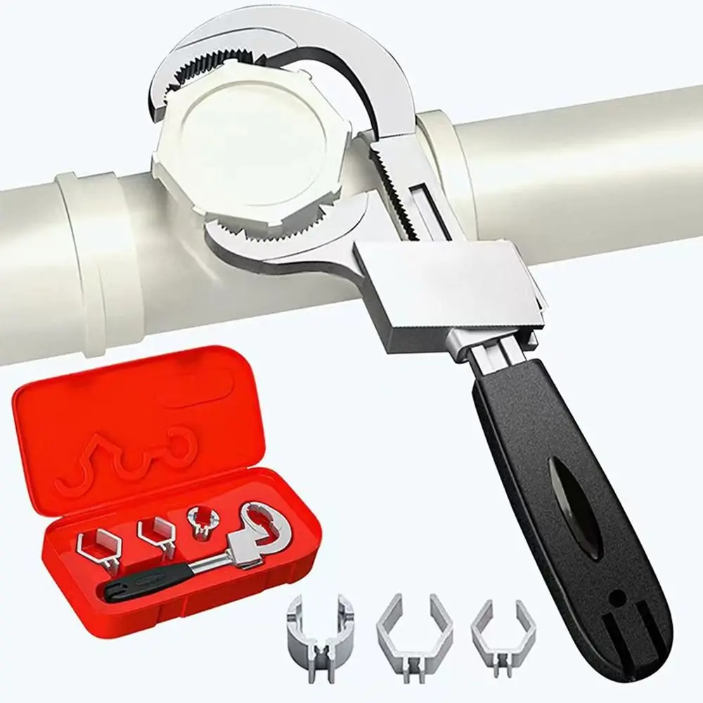 

Bathroom&Home Installation Repair Tools Water Pipe Adjustable Spanner Ratchet Wrench Pipe Wrench Arc Toothed Spanner