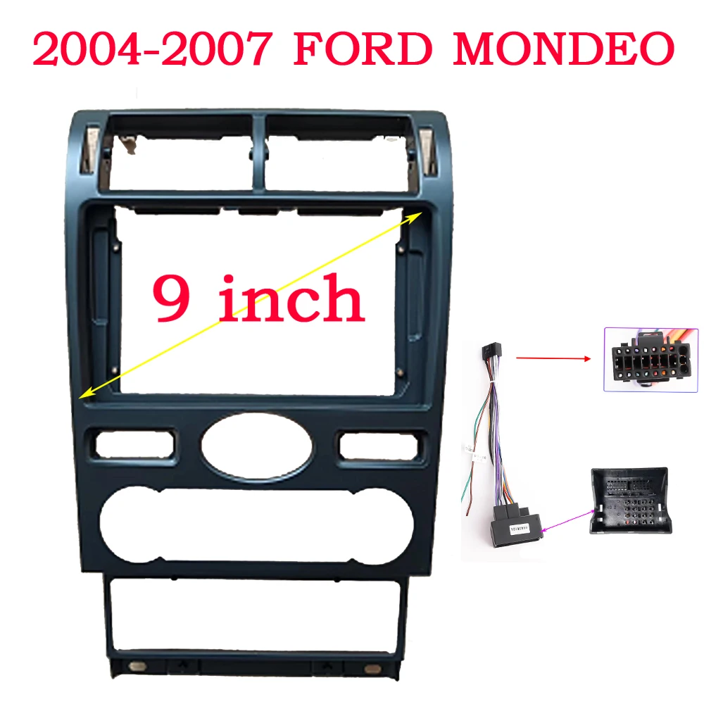 NAVI 2 din автомобильный dvd каркасный кабель для Ford MONDEO 2004 - 2007 ABS большой экран Аудио