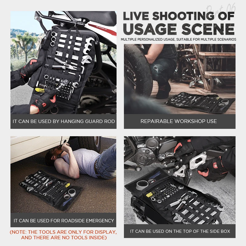 MOTOCENTRIC Большая Портативная Сумка Для Инструментов Светоотражающий