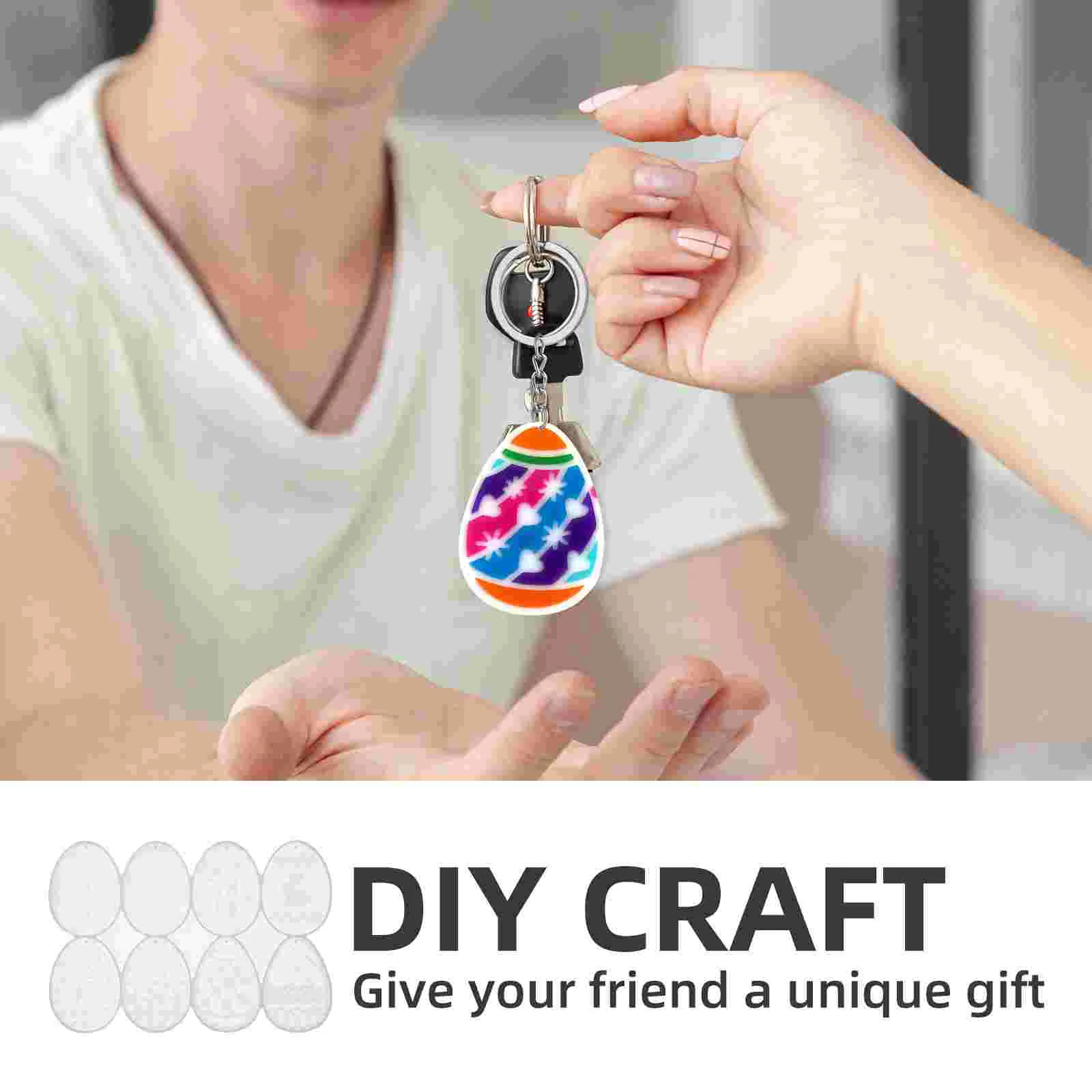 Пасхальный брелок подвесные формы яйцо кольцо сделай сам ожерелье с кроликом