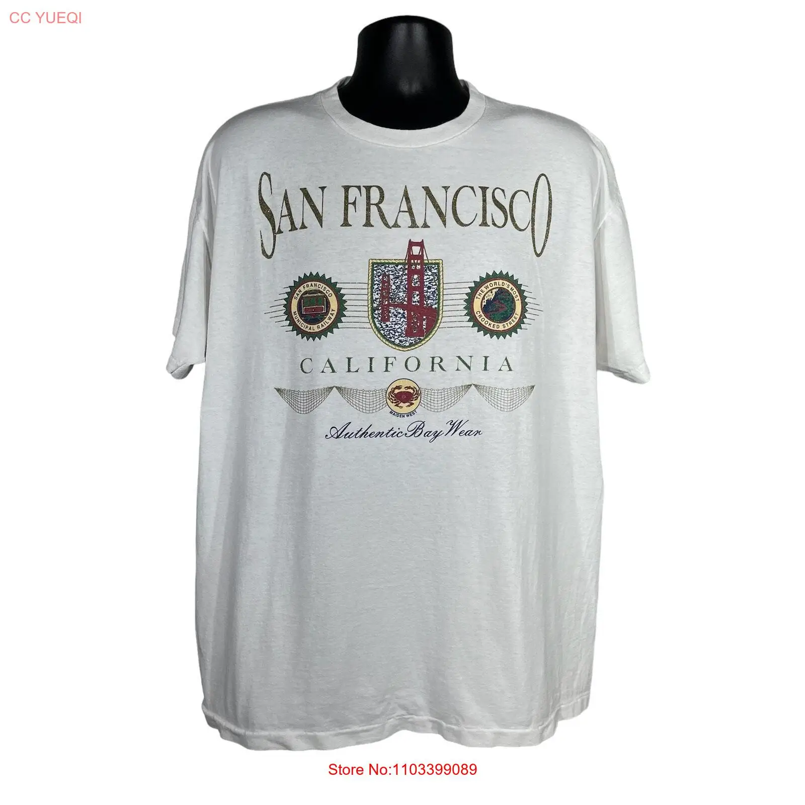 Винтажный тройник San Fransisco CA 90s