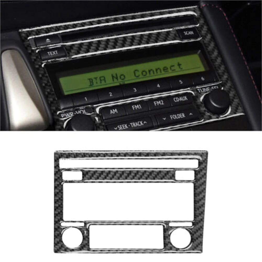 

For Lexus CT 2011-2017 Carbon Fiber Console Navigation CD Panel Cover Trim Sticker Decorative Accessories, C