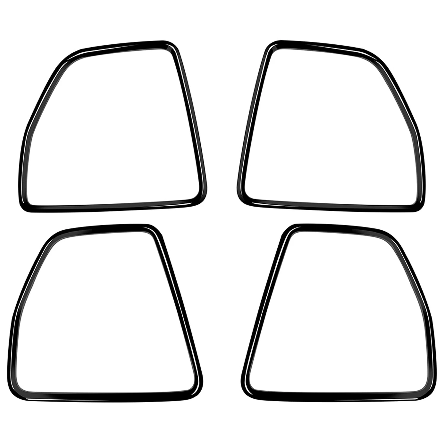 

4Pcs Glossy Black Side Door Audio Speaker Cover Decorative Ring Cover Trims for Honda Vezel HR-V HRV 2021 2022