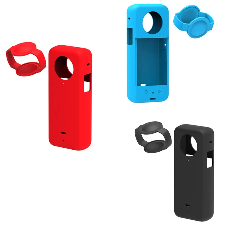 

Силиконовый чехол для Insta360 X3, нескользящий чехол для объектива, силиконовый защитный чехол для Insta360 X3, силиконовый чехол, аксессуары