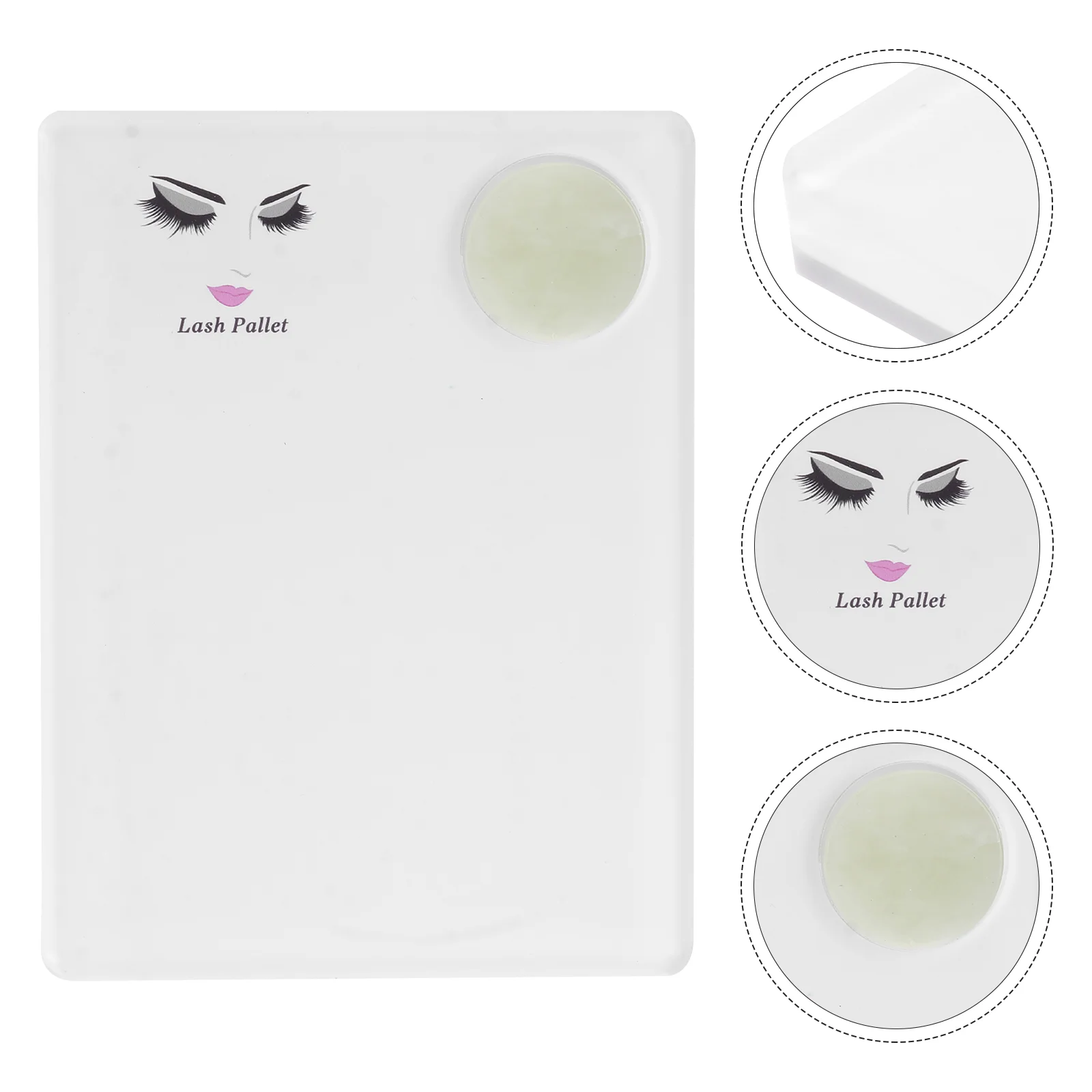 

Eyelash Lash Extension Holder Pallet Glue Gasket Pad Plate Tray Pads Silicone Hand Graftinggraft Suppliesstandstands False Round