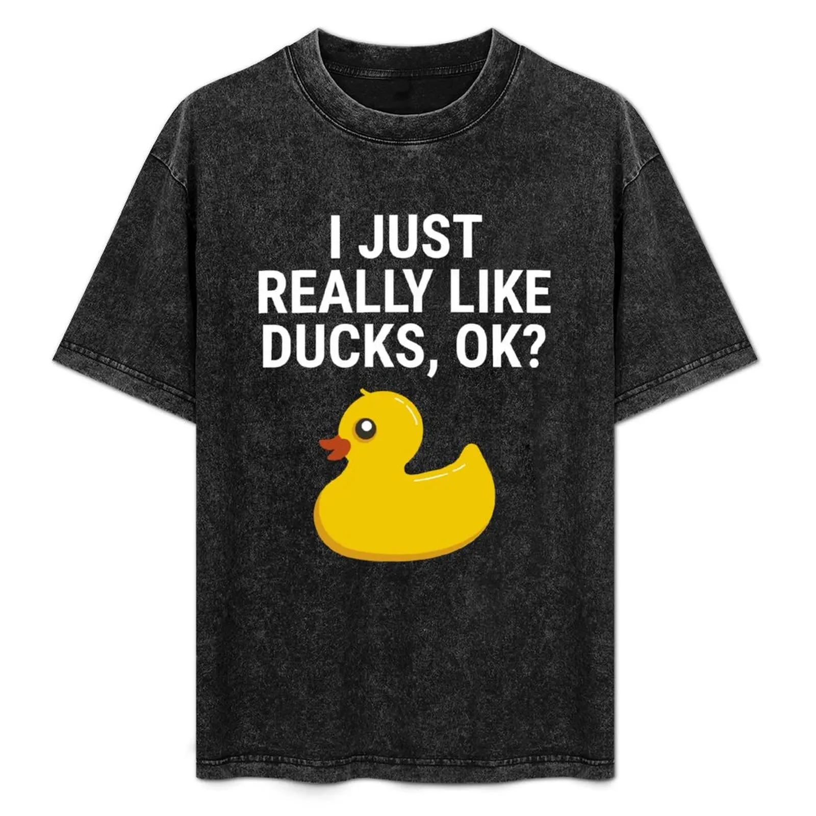 Футболка I Just Really Like Ducks Ok Rubber Duck летняя одежда летний топ футболка большого