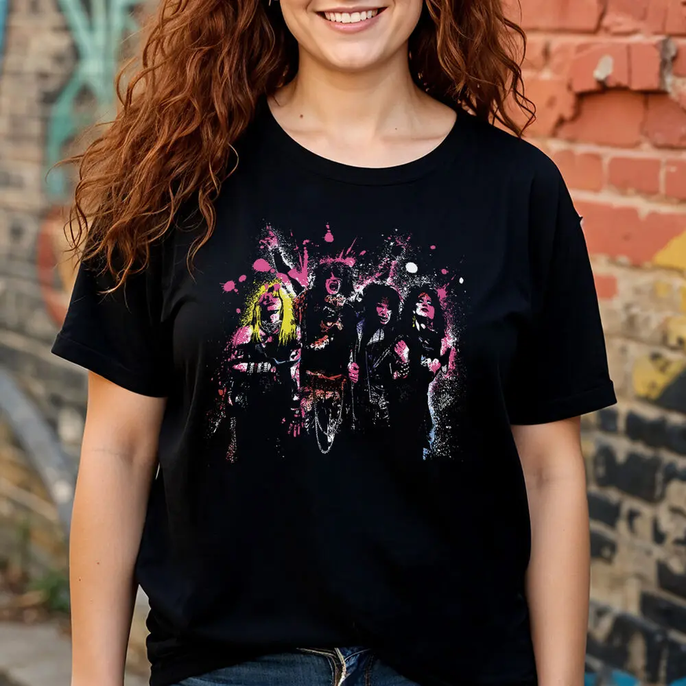 Футболка с рисунком Mötley Crüe Splatter — рок-группа 80-х мужская и женская футболка